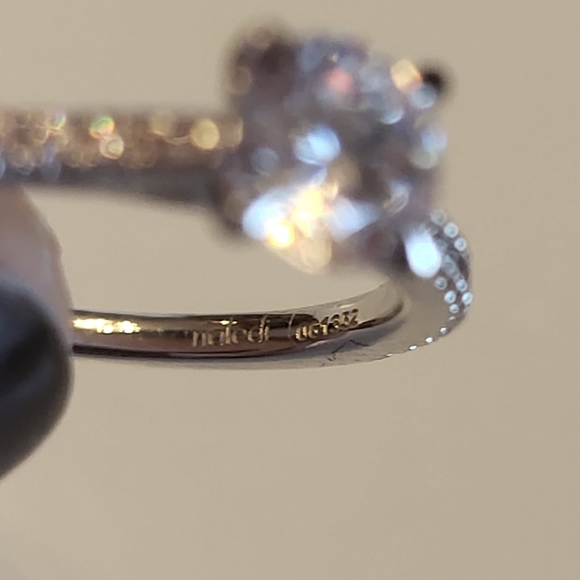 Naledi Sterling Silver Round CZ Ring - Picture 5 of 8